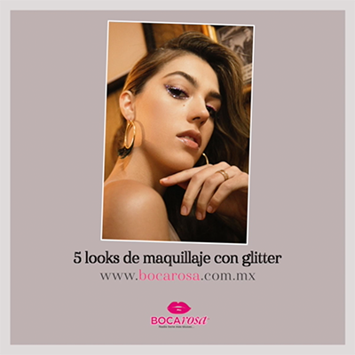 5 looks de maquillaje con glitter