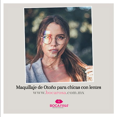 Maquillaje de Otoño para chicas con lentes