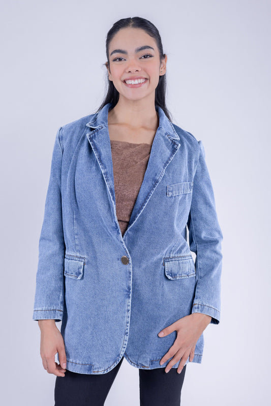 Saco oversize de mezclilla