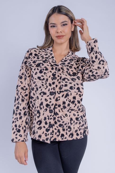 Blusa abotonada Animal Print