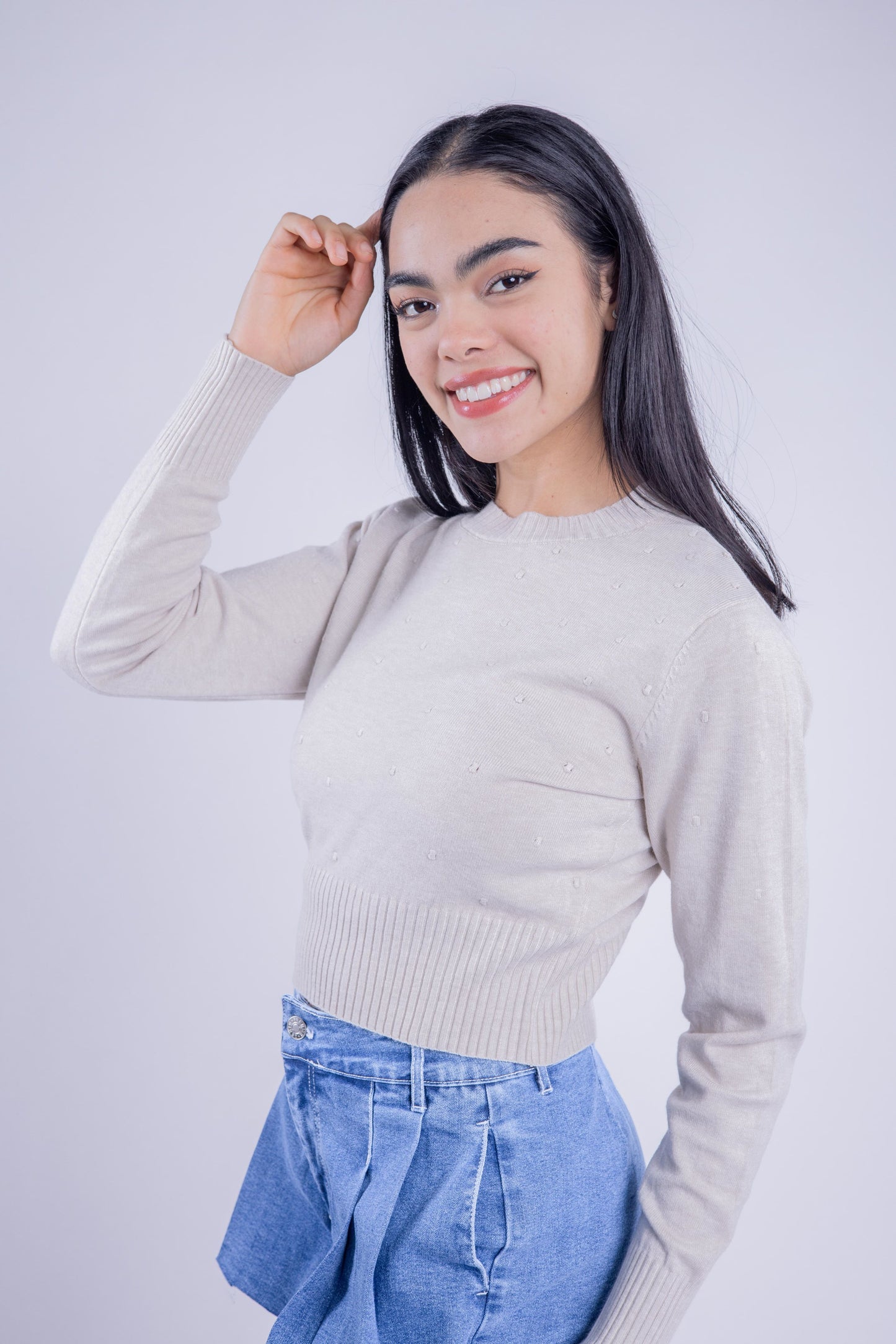 Crop top beige