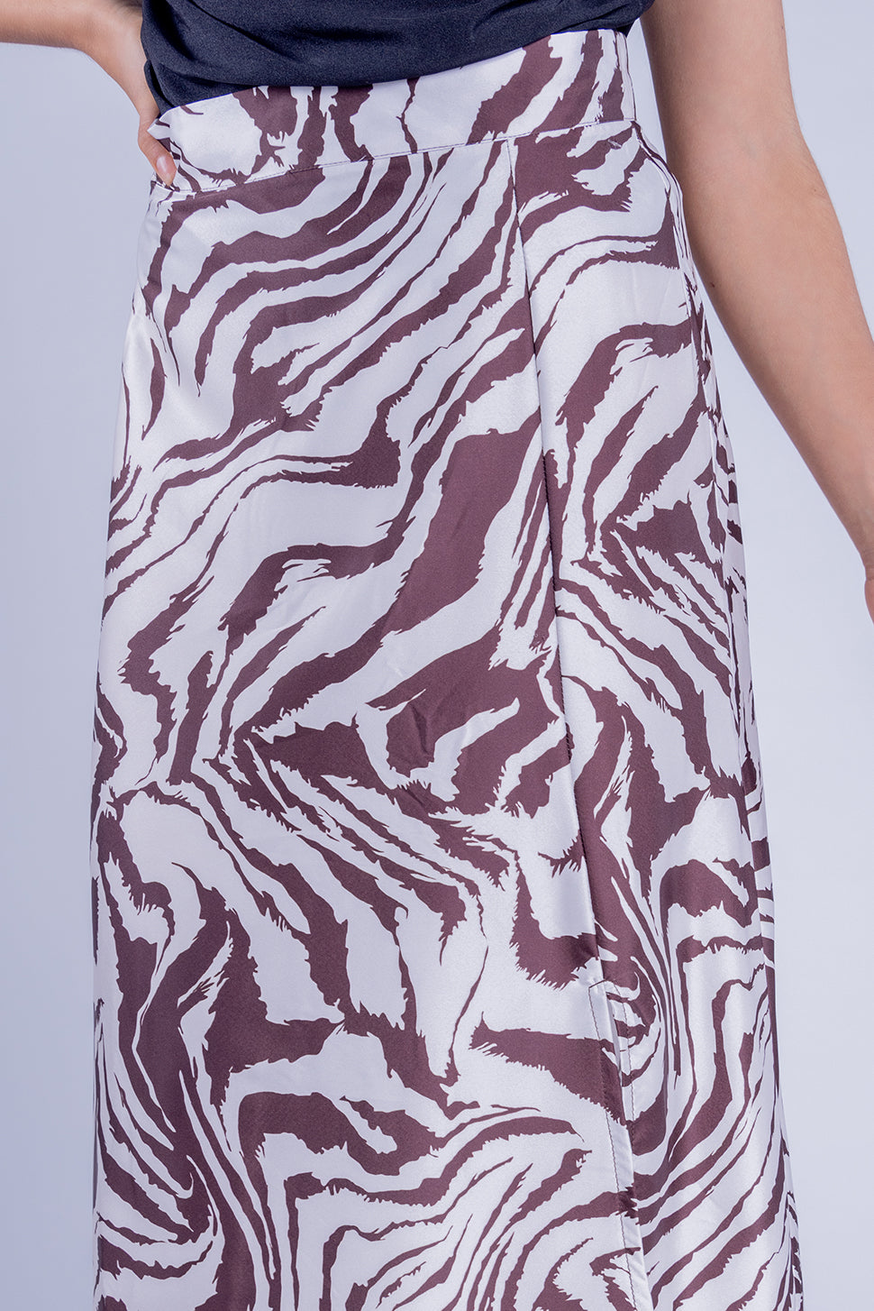 Falda satinada Animal Print