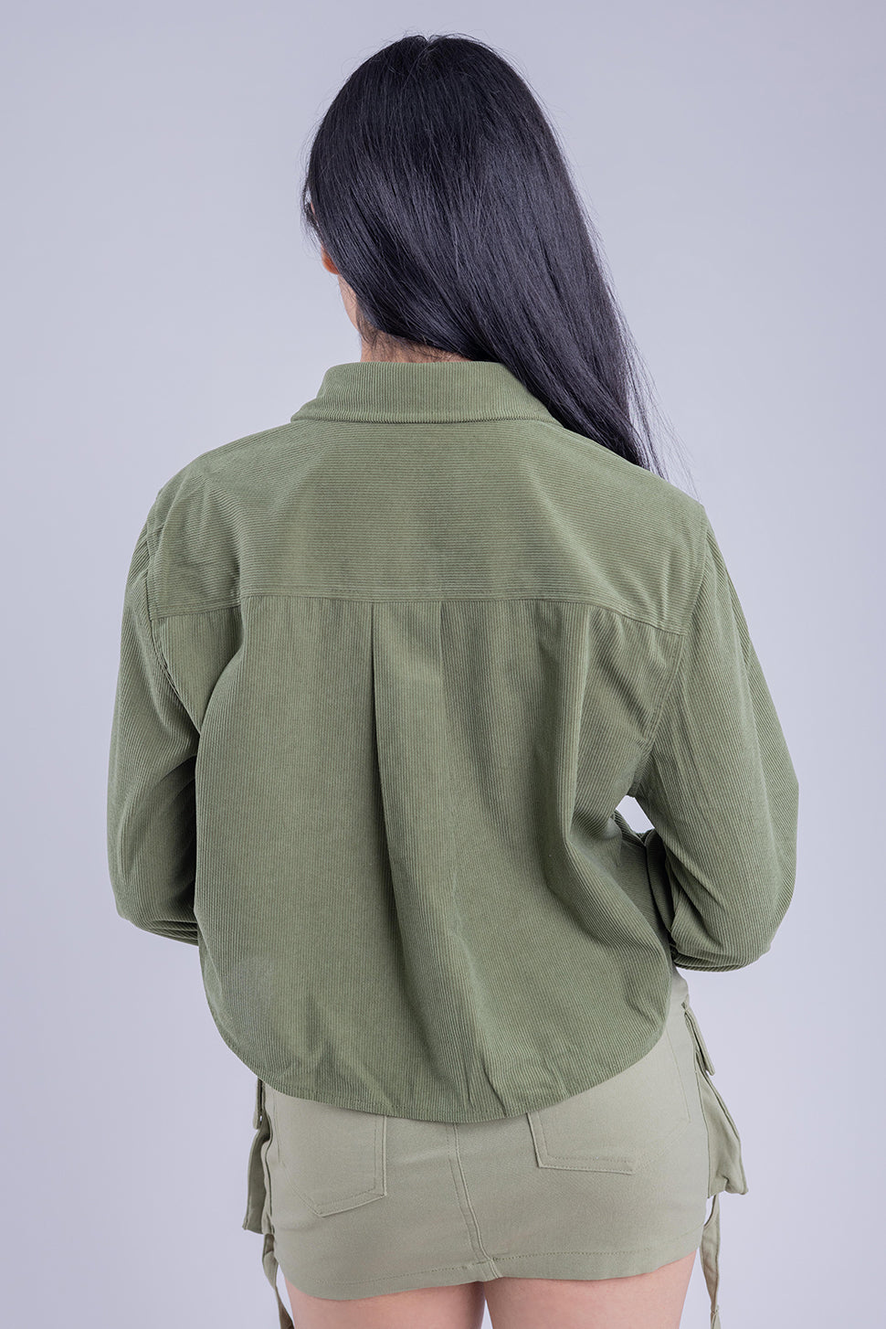 Blusa verde de franela