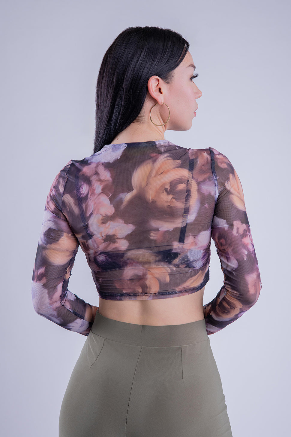 Crop top cruzado tie-dye