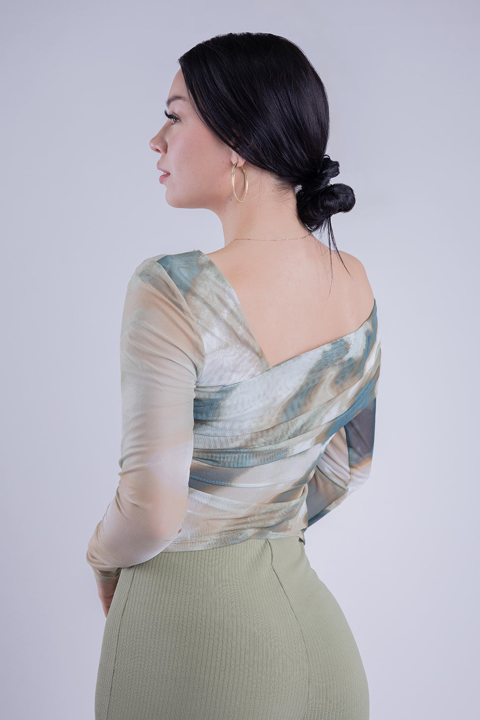 Blusa tie-dye verde