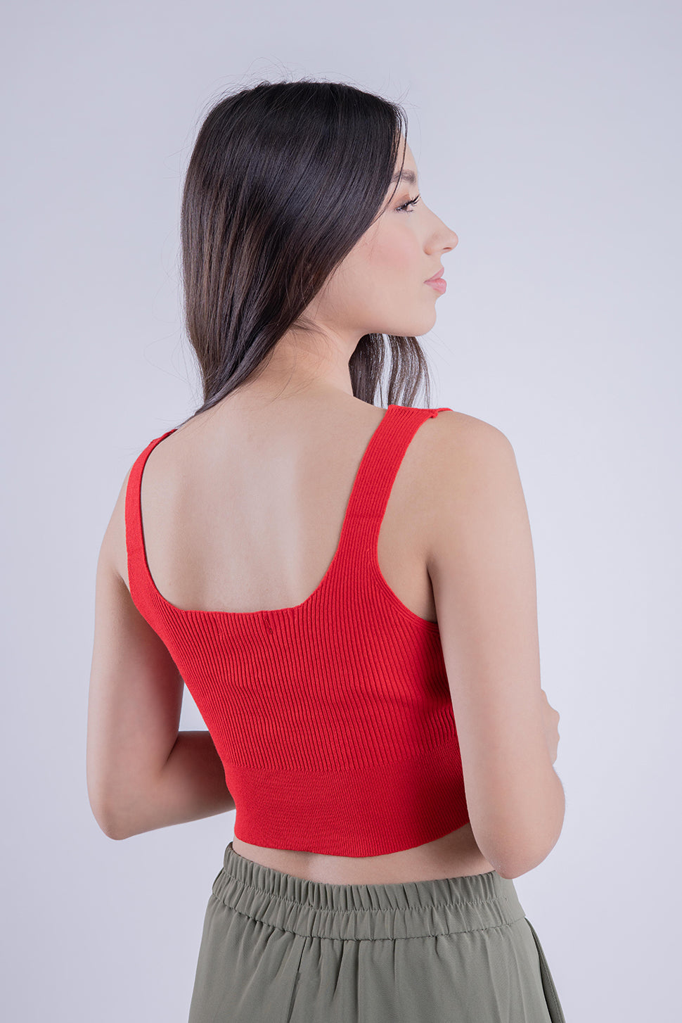 Crop top rojo