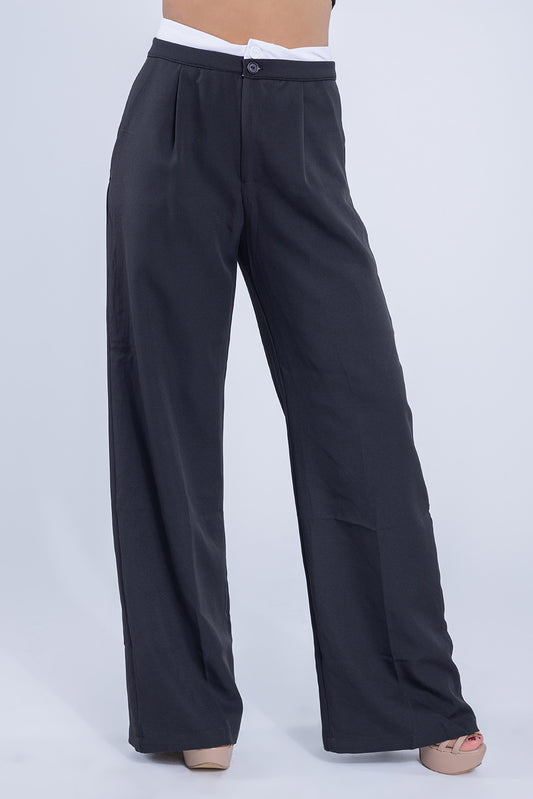 Pantalon negro de vestir