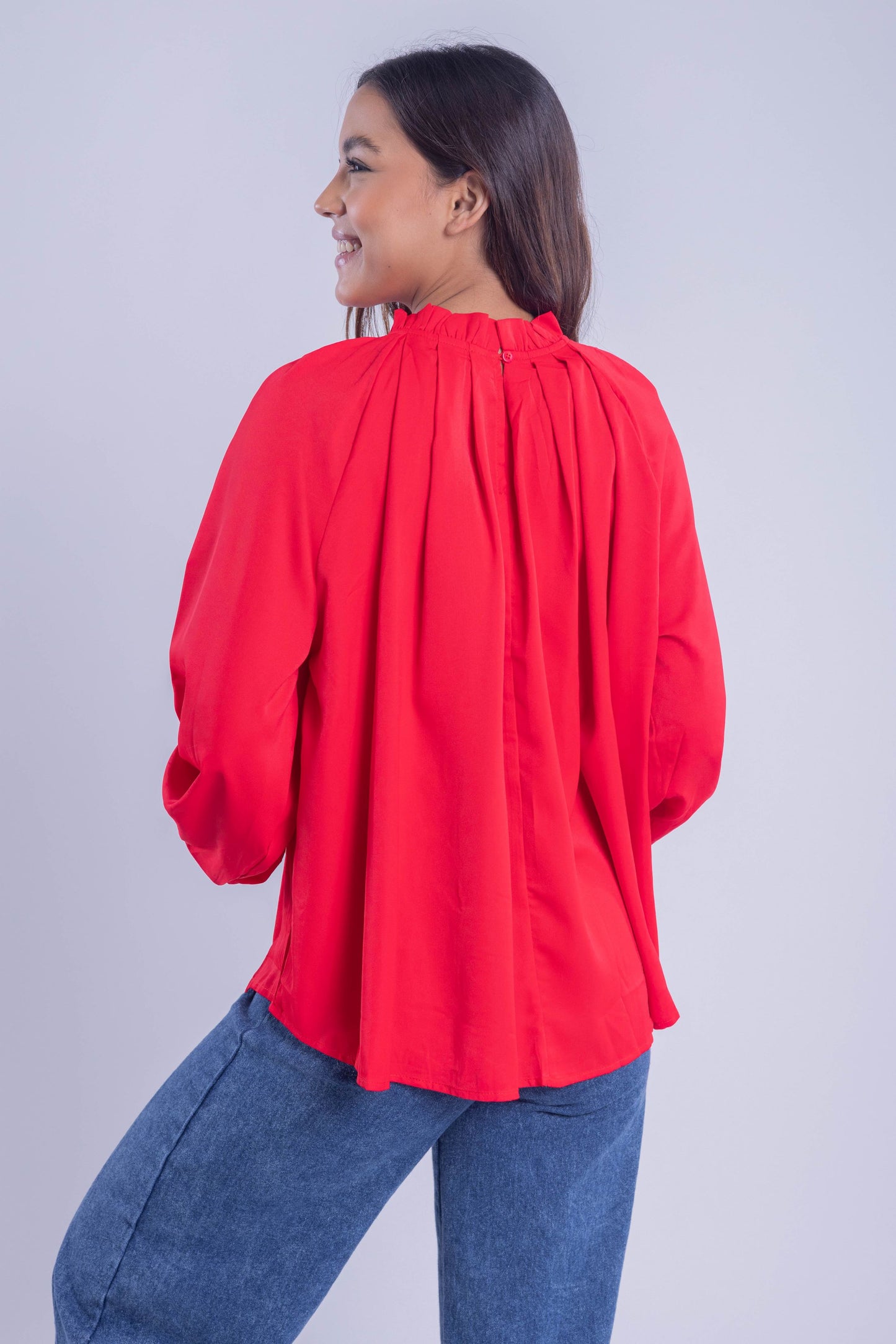 Blusa oversize de manga larga