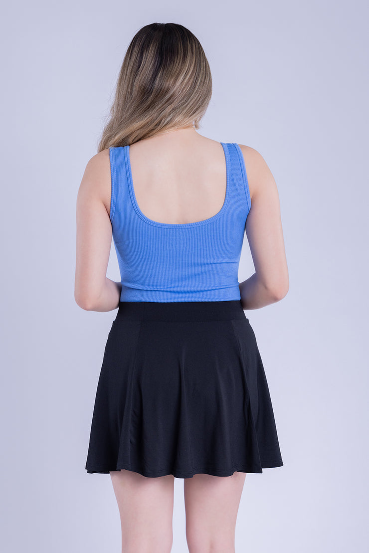 Pantiblusa acanalada azul