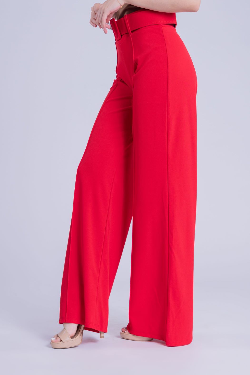 Pantalón de vestir rojo