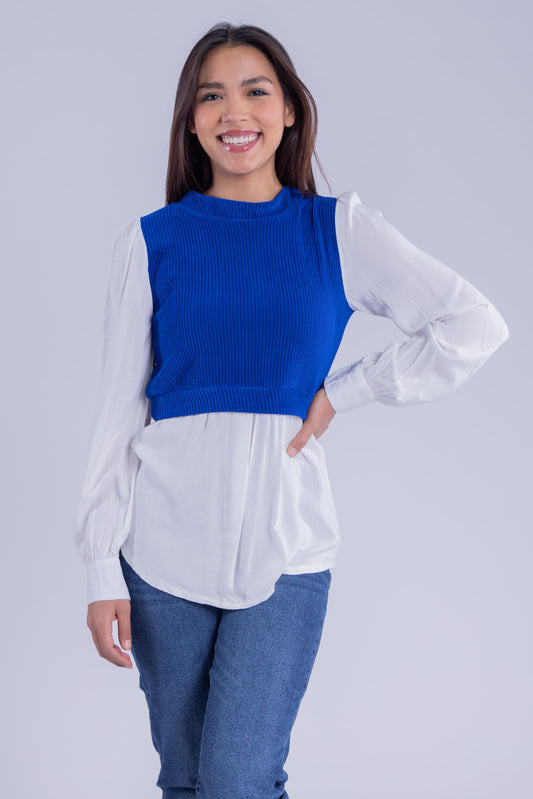 Blusa con chaleco