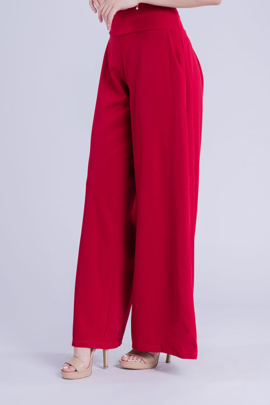 Pantalón de vestir rojo